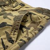 Camouflage Tactical Cargo Shorts Men Khaki Jogger Military Cargo Shorts Men Cotton Casual Loose Camo Men Shorts MartLion   