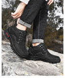 Golden Sapling Men's Outdoor Shoes Genuine Leather Boots Retro Work Platform Footwear Mountain Leisure MartLion   