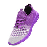 Light Running Shoes Casual Men's Sneaker Breathable Non-slip Wear-resistant Outdoor Walking Sport Mart Lion purple3 7 China
