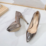 Ladies High Heels Women Party Shoes Platform Ladies Pumps Elegant Gold Silver Super High Heels 12cm MartLion   