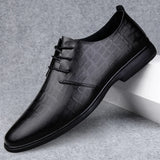 Men Dress Shoe Oxfords Lace Up Italian Men's Casual Shoes MartLion   