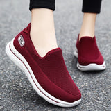 Women's Sport Sneaker Breathable Ballet Flats Loafers Ladies Boat Luxury Shoes Tennis Orthopedic Slip MartLion   