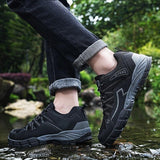 Men's amp Women Shoes Mesh Sneakers Breathable Black Mountain Footwear Boy Autumn Summer Work Aqua Outdoor Tenis Mart Lion   