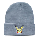 Anime Characters Pokemon Pikachu Go Adjustable Knit Hat Hip Hop Boy Girl Hat Autumn Winter Child Hat Christmas Toy Birthday Gift MartLion huise  