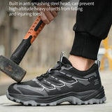 Indestructible Safety Shoes Men's Outdoor Construction Working Boots Puncture Proof Steel Toe Work Sneakers MartLion   