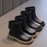 Children Short Boots for Girls Boys Winter British Style Soft Anti-slippery Versatile Shoes MartLion