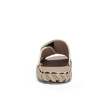 Men's Slippers Summer Slides Beach Shoes Hook amp Loop Designer Hand stitching Casual Footwear Mart Lion   