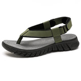 Men's simple casual sandals summer outdoor  beach shoes male walking slippers MartLion 6315 army green 44 