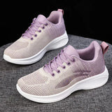 High Appearance Level Thick Sole Increase Mesh Lace-up All Non-slip Breathable Sports Women's Single Shoes MartLion   