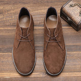 Suede Desert Boots Brand Men's Leather Ankle Retro Casual MartLion   