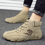 Winter Men's Boots Suede Leather With Fur Ankle Boots Leisure Keep Warm Western Casual Sneakers MartLion   