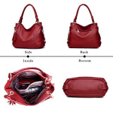 Women Messenger Bags Women Leather Handbag Crossbody Bags Ladies Designer Shoulder Tote Top-handle Vintage Mart Lion   