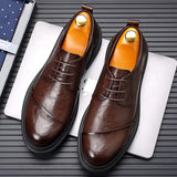 Golden Sapling Casual Shoes Men's Genuine Leather Flats Leisure Work Shoe Loafers Party Wedding Footwear MartLion   