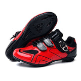 Mtb Shoes Cycling Speed Sneakers Men's Flat Road Cycling Boots Cycling Clip On Pedals Spd Mountain Bike Mart Lion 568-1 road shoe 4 38 