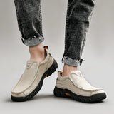 Golden Sapling Men's Loafers Genuine Leather Casual Shoes Retro Platform Flats Leisure Slip-on Footwear Party MartLion   