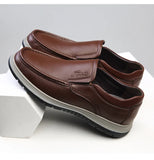 Cow Leather Shoes for Men's Soft Sole Spring Autumn Loafers Casual Luxury Designer MartLion   