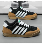 Sneakers Men's Breathable Leather Casual Sneakers Non-slip Outdoor Jogging Shoes Zapatillas De Hombre MartLion   