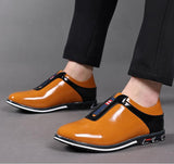 Men's Casual Leather Shoes Slip-on Driving Flats Outdoor Sports Mart Lion   