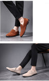 Men's Casual Shoes Suede Genuine Leather Slip-on Light Driving Loafers Moccasins Party Wedding Flat Mart Lion   