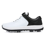 Spikes Golf Shoes Men's Golf Wears Comfortable Golfers Light Weight Walking Sneakers MartLion BaiHei 39 