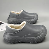 Classic Warm Waterproof Cotton Shoes Anti-slip Couple Faux Fur Snow Boots Casual Men's MartLion   