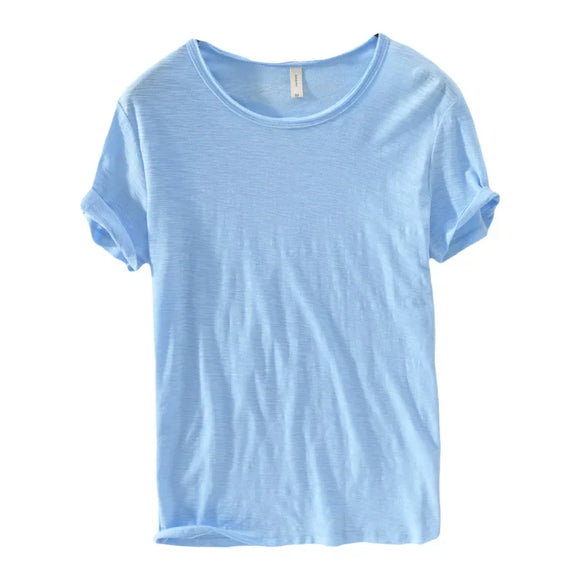 T-Shirt for Men,  Cotton  Monochromatic, O-Neck, Casual Basic Top MartLion   