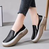 Women Shoes Flats Leather Sneakers Casual Walking Footwear Loafers MartLion   