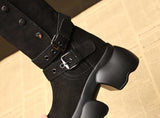 Internal Height Mid-calf Boots in Winter Women Leather Short Boot Office Ladies Tide Shoes MartLion