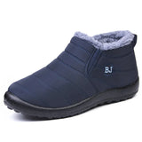 Snow Boots Men's Shoes Winter Army Waterproof Outdoor Footwear Work MartLion Blue 47 