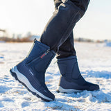 Men's Boots Winter Shoes Warm Snow Mid-calf Warm Thick Plush Winter Women Cotton MartLion   