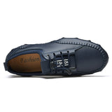 Genuine Leather Men's Shoes Luxury Brand Formal Casual Loafers Moccasins Soft Slip on Boat Mart Lion   