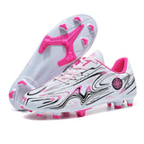 Children's Football Boots Men's Studded Lightweight Soccer Shoes For Kids Training Footwear Mart Lion Pink cd Eur 33 