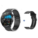 For Huawei GT3 Pro Smart Watch Men's Women 390*390 HD Screen Heart Rate Bluetooth Call IP67 Waterproof Sport MartLion Black Szmetal  