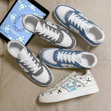 Breathable Cartoon Casual Sneakers Men's Lace-up Low-Top Shoes Mart Lion   