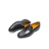 Comfortable Loafer Shoes For Men Casual Daily Wearing Office Handcrafted Black Printing Breathe  Leather Shoe Men MartLion   