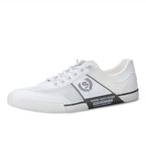 Summer Men's White Shoes Canvas Sneakers Casual Espadrilles Lace-up Mesh Breathable Zapatillas De Hombre MartLion baihui 23612 38 CN