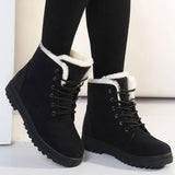 Women's Boots Snow Soft Shoes Woman Platform Ladies Shoes Casual Mid Women's High Boots Flat Winter Girls Boots MartLion