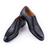 Men Dress Shoes  Formal Office Oxford Wedding Party Matches Suit De  Grade  Leather  Man shoes MartLion black 39 