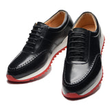 Luxury Designer Men's Sneakers Genuine Leather Hand Painted Casual Social Shoes Outdoor Oxfords MartLion   