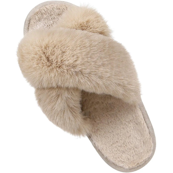 Casual Women Slippers Indoor House Shoes Slippers Fluffy Warm Cozy Flip flops Elegant MartLion   