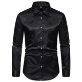 Men's Dress Shirts Long Sleeve Regualr Fit Casual Button Down Shirts Wrinkle-Free Casual Collar Shirt MartLion   