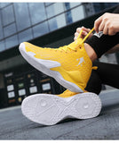 Non-slip Basketball Shoes Men's Air Shock Outdoor Trainers Light Sneakers Young Teenagers High Boots Basket Mart Lion   