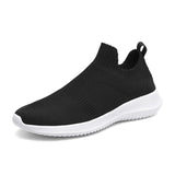 Lightweight Running Shoes Man's Jogging Breathable Sneakers Slip on Loafer Casual Sports Trainers Mart Lion black white 39 