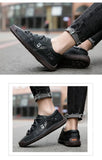 Men's Handmade Leather Shoes Flat Casual Outdoor Driving Luxury Loafers MartLion   