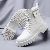 Men's English Style Thick Sole Design Men Boots Layer Leather Casual Boots MartLion