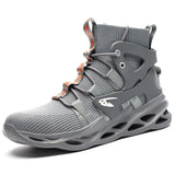 Work Boots Men's Designer Safety Shoes Standard Steel Toe Anti-smash Anti-stab Indestructible MartLion 799-gray 41 