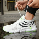  Men's Shoes Breathable Classic Running Sneakers Outdoor Light Mesh Slip on Walking Tenis MartLion - Mart Lion