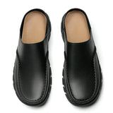 Half Shoes For Men's Leather Latest Luxury Designer Summer Casual Slip-ons MartLion   