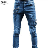 Plus Size Straight Jeans Man Pants  Summer Boyfriend Jeans Streetwear Skinny MartLion   