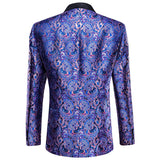 Men's Luxury Blazer Costumer Party Wedding Dress Jacket Suit Gold Thread Slim Dress Suit Barry Wang Mart Lion   
